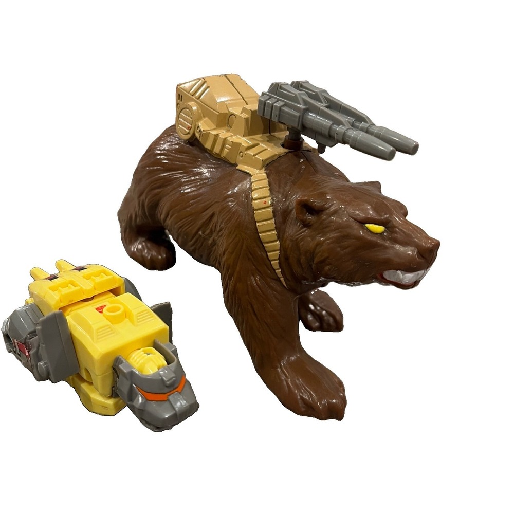 Vintage 1989 Transformers G1 Chainclaw Beast Pretender Figure Set Hasbro